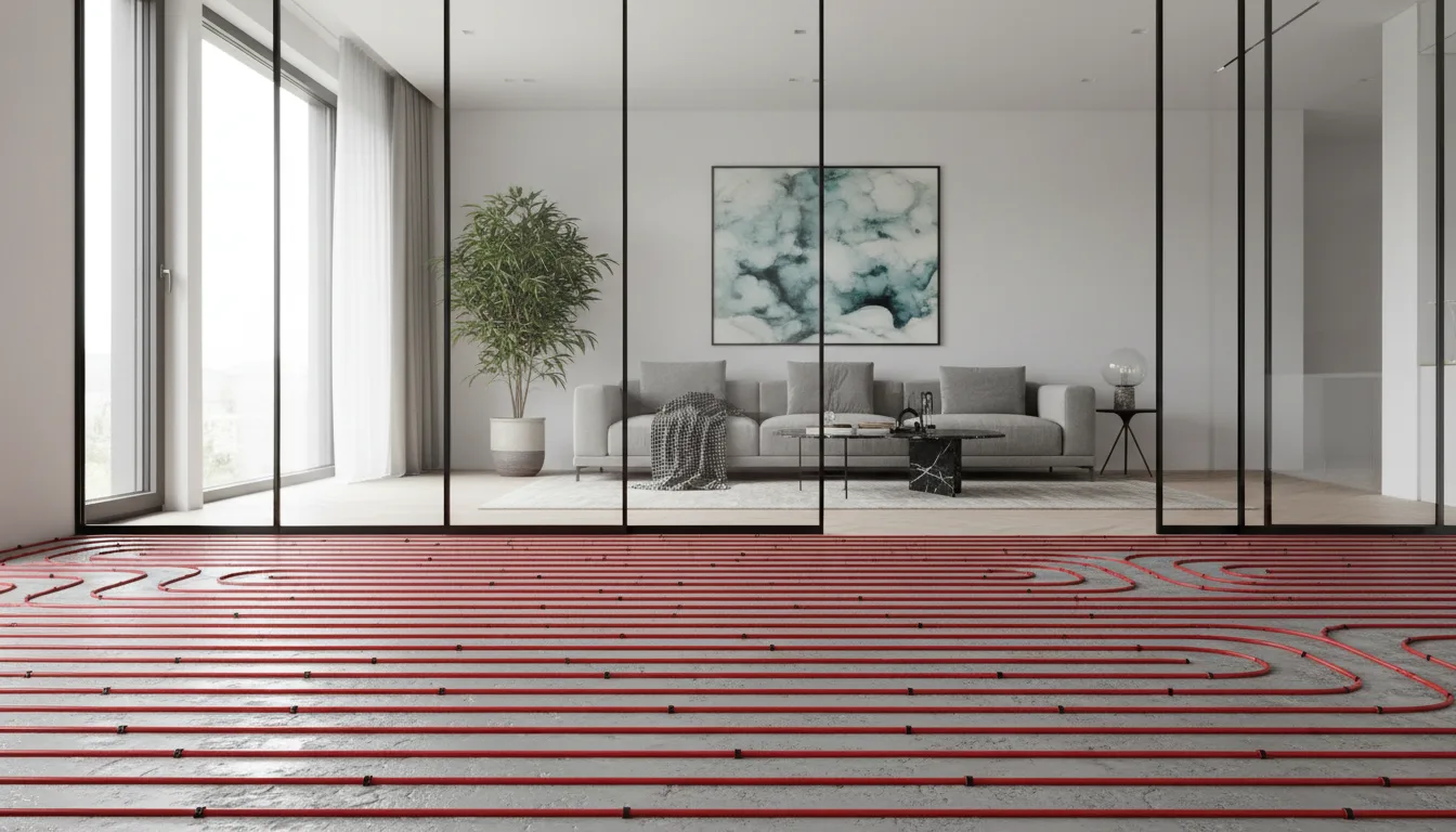 Pavimento e soffitto radiante